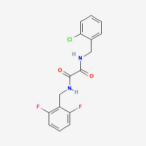 molecular formula C16H13ClF2N2O2 B2909603 N1-(2-chlorobenzyl)-N2-(2,6-difluorobenzyl)oxalamide CAS No. 941939-65-7