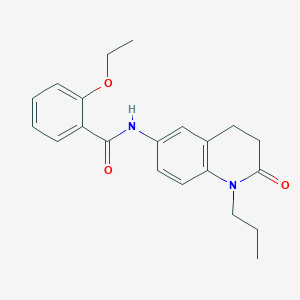 molecular formula C21H24N2O3 B2909604 2-ethoxy-N-(2-oxo-1-propyl-1,2,3,4-tetrahydroquinolin-6-yl)benzamide CAS No. 954607-74-0