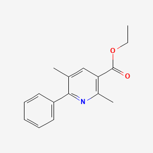 molecular formula C16H17NO2 B2909627 Ethyl 2,5-dimethyl-6-phenylpyridine-3-carboxylate CAS No. 1195144-72-9