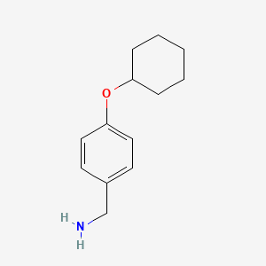molecular formula C13H19NO B2909654 (4-(Cyclohexyloxy)phenyl)methanamine CAS No. 100617-42-3