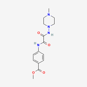 molecular formula C15H20N4O4 B2909701 methyl 4-{[(4-methylpiperazin-1-yl)carbamoyl]formamido}benzoate CAS No. 920402-70-6
