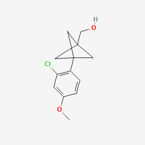 [3-(2-Chloro-4-methoxyphenyl)-1-bicyclo[1.1.1]pentanyl]methanol