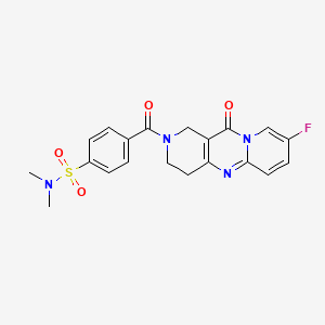 4-(8-fluoro-11-oxo-2,3,4,11-tetrahydro-1H-dipyrido[1,2-a:4',3'-d]pyrimidine-2-carbonyl)-N,N-dimethylbenzenesulfonamide