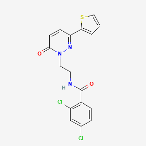 2,4-dichloro-N-(2-(6-oxo-3-(thiophen-2-yl)pyridazin-1(6H)-yl)ethyl)benzamide