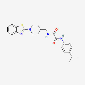 N1-((1-(benzo[d]thiazol-2-yl)piperidin-4-yl)methyl)-N2-(4-isopropylphenyl)oxalamide