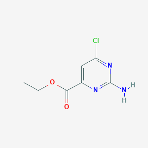 molecular formula C7H8ClN3O2 B2909767 Ethyl 2-amino-6-chloropyrimidine-4-carboxylate CAS No. 1240603-23-9