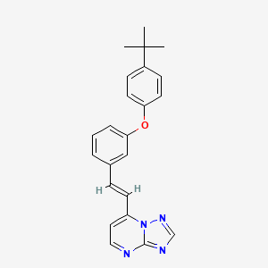 7-[(E)-2-[3-(4-tert-butylphenoxy)phenyl]ethenyl]-[1,2,4]triazolo[1,5-a]pyrimidine