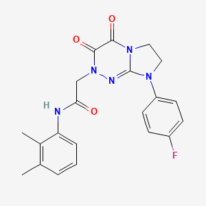 N-(2,3-dimethylphenyl)-2-(8-(4-fluorophenyl)-3,4-dioxo-3,4,7,8-tetrahydroimidazo[2,1-c][1,2,4]triazin-2(6H)-yl)acetamide