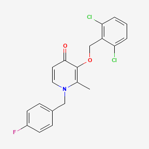 3-((2,6-Dichlorobenzyl)oxy)-1-(4-fluorobenzyl)-2-methyl-4(1H)-pyridinone