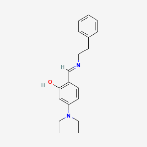 molecular formula C19H24N2O B2909784 (E)-5-(diethylamino)-2-((phenethylimino)methyl)phenol CAS No. 942986-82-5
