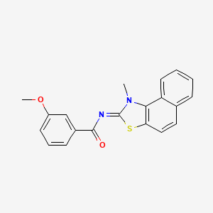 3-methoxy-N-(1-methylbenzo[e][1,3]benzothiazol-2-ylidene)benzamide
