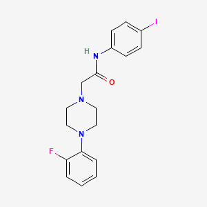 2-[4-(2-fluorophenyl)piperazin-1-yl]-N-(4-iodophenyl)acetamide