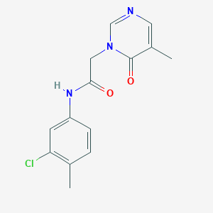 N-(3-chloro-4-methylphenyl)-2-(5-methyl-6-oxopyrimidin-1(6H)-yl)acetamide