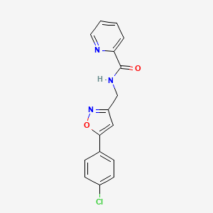 N-((5-(4-chlorophenyl)isoxazol-3-yl)methyl)picolinamide