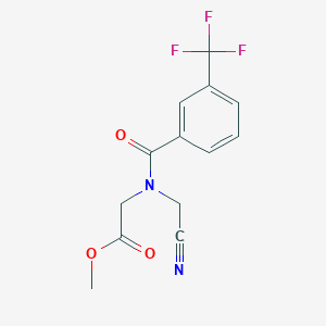 Methyl 2-[cyanomethyl-[3-(trifluoromethyl)benzoyl]amino]acetate