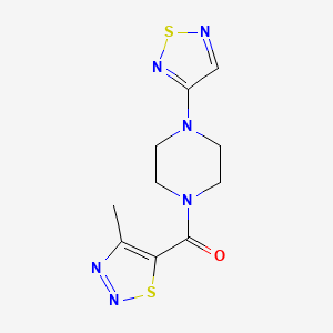 1-(4-Methyl-1,2,3-thiadiazole-5-carbonyl)-4-(1,2,5-thiadiazol-3-yl)piperazine