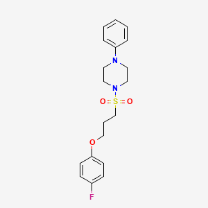 1-((3-(4-Fluorophenoxy)propyl)sulfonyl)-4-phenylpiperazine