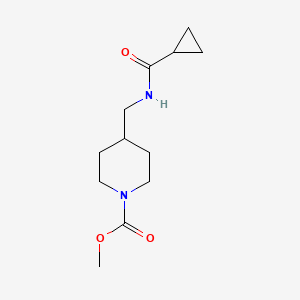molecular formula C12H20N2O3 B2909818 Methyl 4-(cyclopropanecarboxamidomethyl)piperidine-1-carboxylate CAS No. 1234939-77-5
