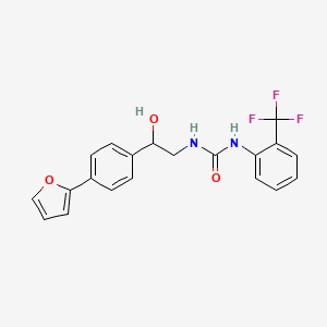 1-{2-[4-(Furan-2-yl)phenyl]-2-hydroxyethyl}-3-[2-(trifluoromethyl)phenyl]urea