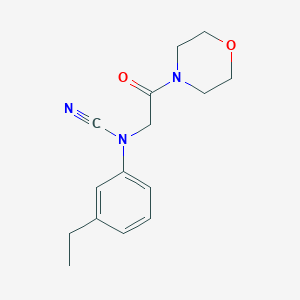 (3-Ethylphenyl)-(2-morpholin-4-yl-2-oxoethyl)cyanamide