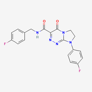 N-(4-fluorobenzyl)-8-(4-fluorophenyl)-4-oxo-4,6,7,8-tetrahydroimidazo[2,1-c][1,2,4]triazine-3-carboxamide