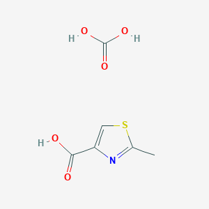 molecular formula C6H7NO5S B2909836 carbonic acid;2-methyl-1,3-thiazole-4-carboxylic acid CAS No. 1609400-31-8