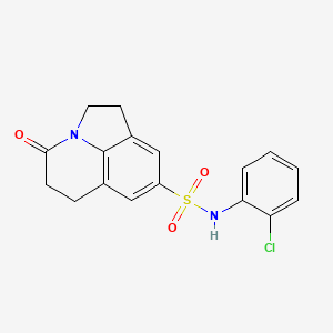 N-(2-chlorophenyl)-4-oxo-2,4,5,6-tetrahydro-1H-pyrrolo[3,2,1-ij]quinoline-8-sulfonamide