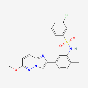3-chloro-N-(5-(6-methoxyimidazo[1,2-b]pyridazin-2-yl)-2-methylphenyl)benzenesulfonamide