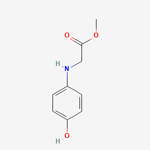 molecular formula C9H11NO3 B2909840 Methyl 2-((4-hydroxyphenyl)amino)acetate CAS No. 247921-34-2; 37763-23-8