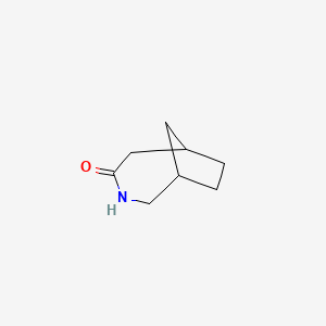 molecular formula C8H13NO B2909842 3-Azabicyclo[4.2.1]nonan-4-one CAS No. 24199-40-4