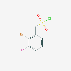 (2-Bromo-3-fluorophenyl)methanesulfonyl chloride