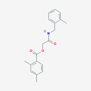 molecular formula C19H21NO3 B2909856 {[(2-METHYLPHENYL)METHYL]CARBAMOYL}METHYL 2,4-DIMETHYLBENZOATE CAS No. 1794798-92-7