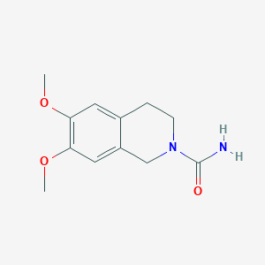 molecular formula C12H16N2O3 B2909859 6,7-Dimethoxy-1,2,3,4-tetrahydroisoquinoline-2-carboxamide CAS No. 181295-01-2