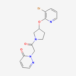 2-(2-(3-((3-bromopyridin-2-yl)oxy)pyrrolidin-1-yl)-2-oxoethyl)pyridazin-3(2H)-one