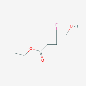 Ethyl 3-fluoro-3-(hydroxymethyl)cyclobutane-1-carboxylate