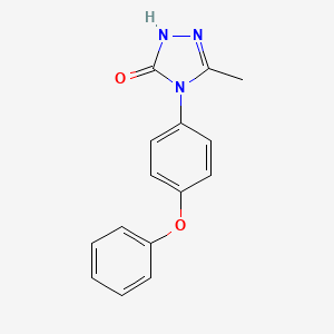 molecular formula C15H13N3O2 B2909891 5-methyl-4-(4-phenoxyphenyl)-2,4-dihydro-3H-1,2,4-triazol-3-one CAS No. 866050-27-3