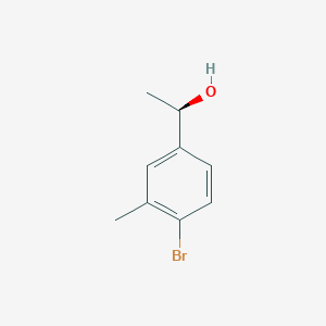 molecular formula C9H11BrO B2909902 (1R)-1-(4-bromo-3-methylphenyl)ethan-1-ol CAS No. 1438382-09-2