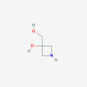 molecular formula C4H9NO2 B2909904 3-(Hydroxymethyl)azetidin-3-ol CAS No. 934672-00-1