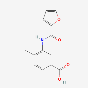 molecular formula C13H11NO4 B2909918 3-[(Furan-2-carbonyl)-amino]-4-methyl-benzoic acid CAS No. 380432-20-2