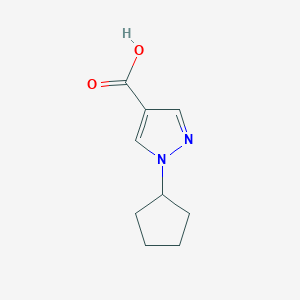 molecular formula C9H12N2O2 B2909927 1-cyclopentyl-1H-pyrazole-4-carboxylic acid CAS No. 1006452-51-2