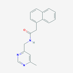 molecular formula C18H17N3O B2909941 N-((6-methylpyrimidin-4-yl)methyl)-2-(naphthalen-1-yl)acetamide CAS No. 2210138-22-8