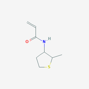 molecular formula C8H13NOS B2909967 N-(2-Methylthiolan-3-yl)prop-2-enamide CAS No. 1849234-00-9