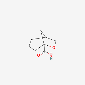 molecular formula C8H12O3 B2909985 6-Oxabicyclo[3.2.1]octane-5-carboxylic acid CAS No. 2230807-63-1