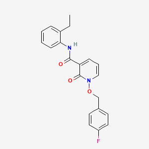 molecular formula C21H19FN2O3 B2910030 N-(2-ethylphenyl)-1-[(4-fluorophenyl)methoxy]-2-oxo-1,2-dihydropyridine-3-carboxamide CAS No. 868678-05-1