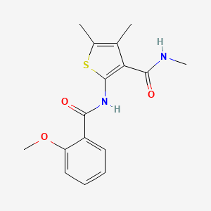 2-(2-methoxybenzamido)-N,4,5-trimethylthiophene-3-carboxamide