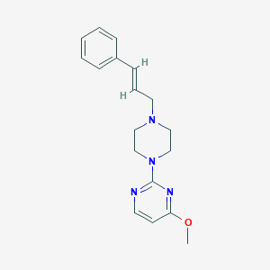 4-Methoxy-2-[4-[(E)-3-phenylprop-2-enyl]piperazin-1-yl]pyrimidine