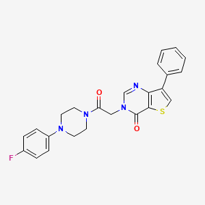 3-{2-[4-(4-fluorophenyl)piperazin-1-yl]-2-oxoethyl}-7-phenylthieno[3,2-d]pyrimidin-4(3H)-one