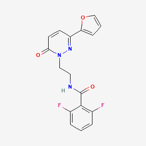 2,6-difluoro-N-(2-(3-(furan-2-yl)-6-oxopyridazin-1(6H)-yl)ethyl)benzamide