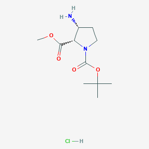 1-tert-butyl 2-methyl (2S,3R)-3-amino-1,2-pyrrolidinedicarboxylate hydrochloride