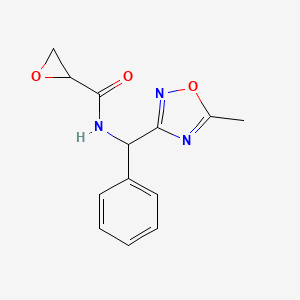 N-[(5-Methyl-1,2,4-oxadiazol-3-yl)-phenylmethyl]oxirane-2-carboxamide